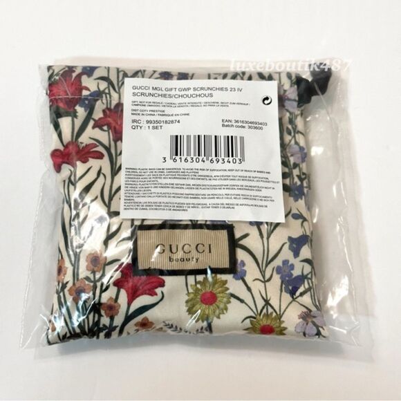 Gucci beauty pouch & hair scrunchies set main image 5
